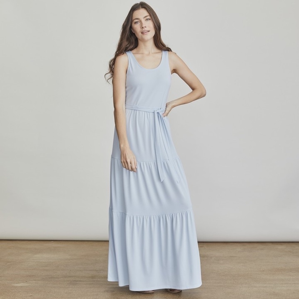 Elizabeth and James Light Blue Maxi Dress